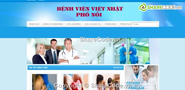 website bệnh viện,website khám bệnh,mvc asp.net,đồ án asp.net,đồ án tốt nghiệp asp